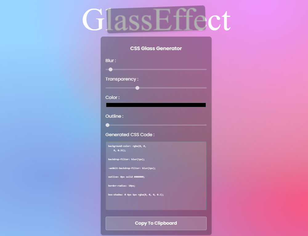 Why Use a CSS Glass Generator?